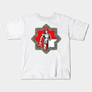 medieval knight in armor Kids T-Shirt